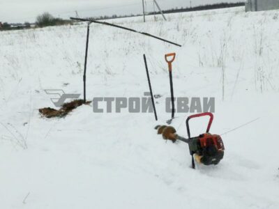 Пробное бурение под сваи