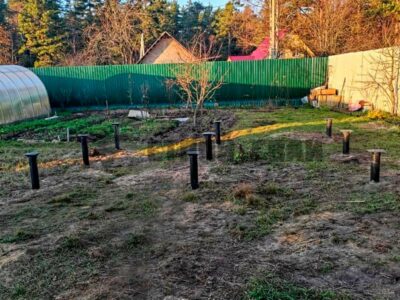 Свайно-винтовой фундамент 6 на 4 метра