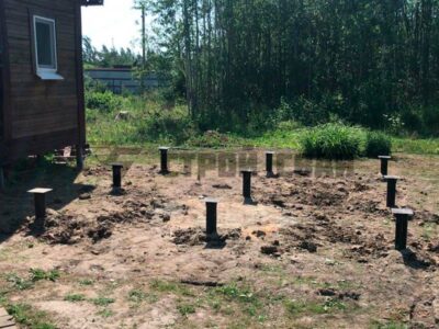 Винтовые сваи под баню 4 на 4
