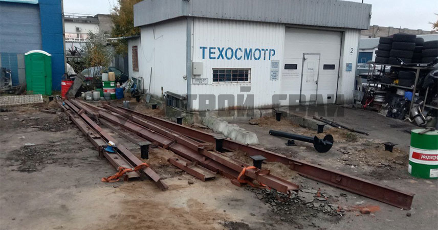 Свайно-винтовой фундамент в Санкт-Петербурге