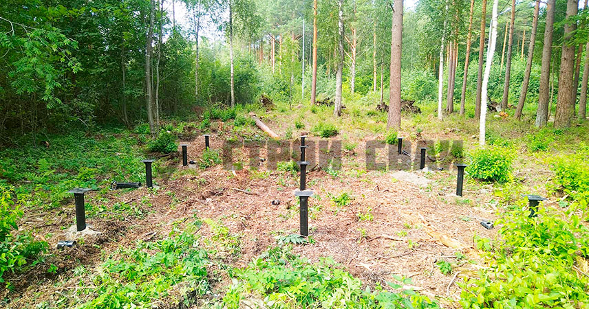 Свайно-винтовой фундамент в городе Шлиссельбург