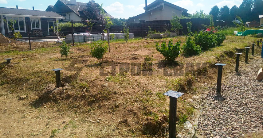 Свайно-винтовой фундамент в КП Хутор близ Извары