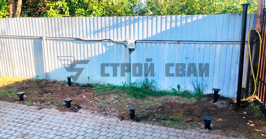 Свайно-винтовой фундамент в ТСН Щеглово