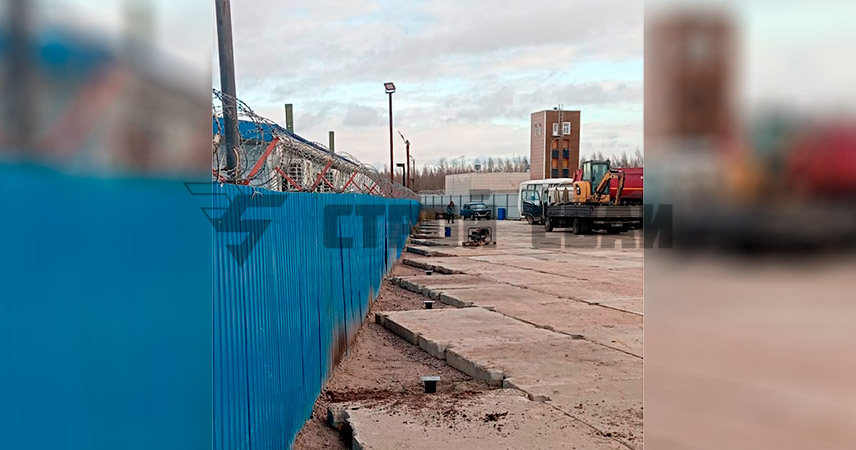 Свайно-винтовой фундамент в поселке Шушары